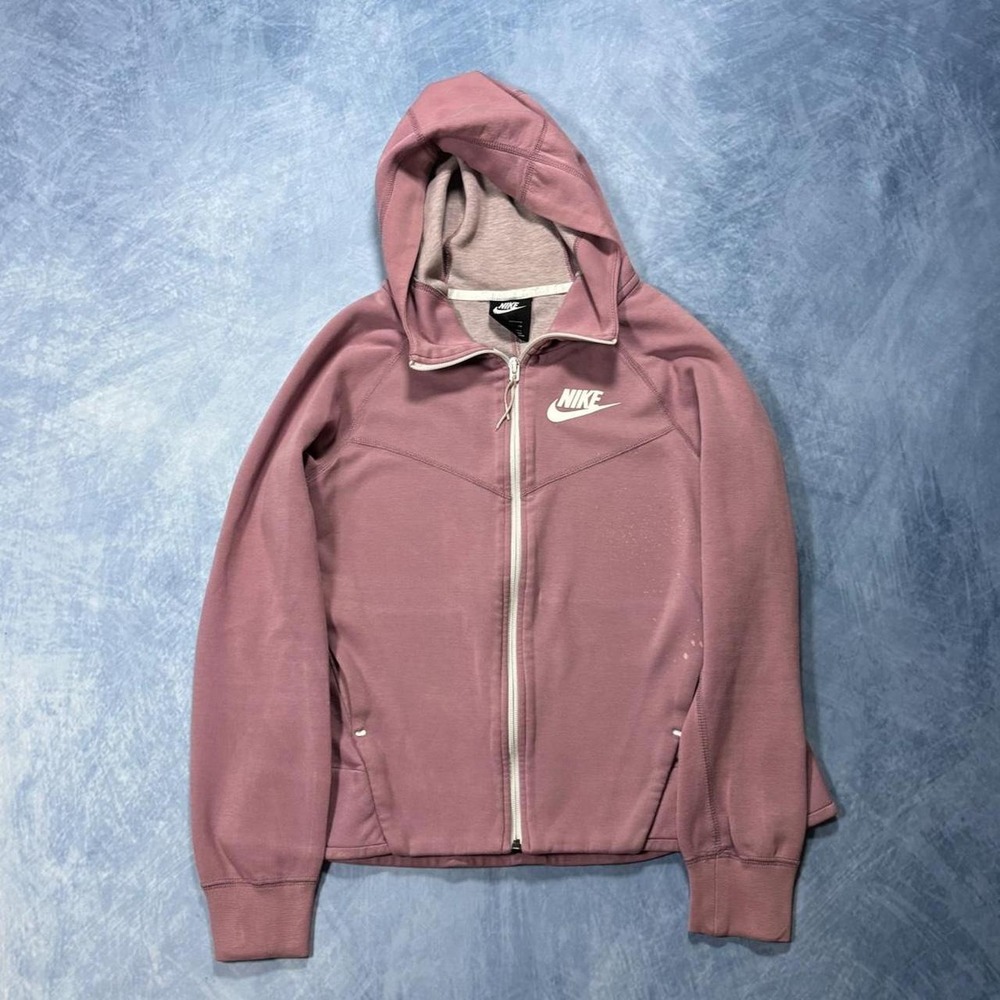 Nike tech pink zip up hoodie